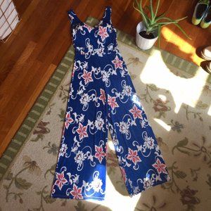 ABBA '70s Floral Jumpsuit